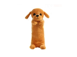 2026 estuche de Lápices Lindo de Peluche Perro Azul para Escuela Oficina Almacenamiento Estuche de Cosméticos