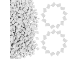 Abrasivo Cerâmico Triangular Branco De 4 Mm Para Polimento Natural E Fino.