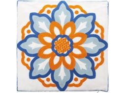 Capa de Almofada Confortável em Tecido Algodão, Estilo Nórdico, Quadrada com Bordado Floral, Ideal CHABERLU