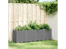 Vidaxl Vaso/floreira 160x40x53 Cm Pp Cinzento-claro