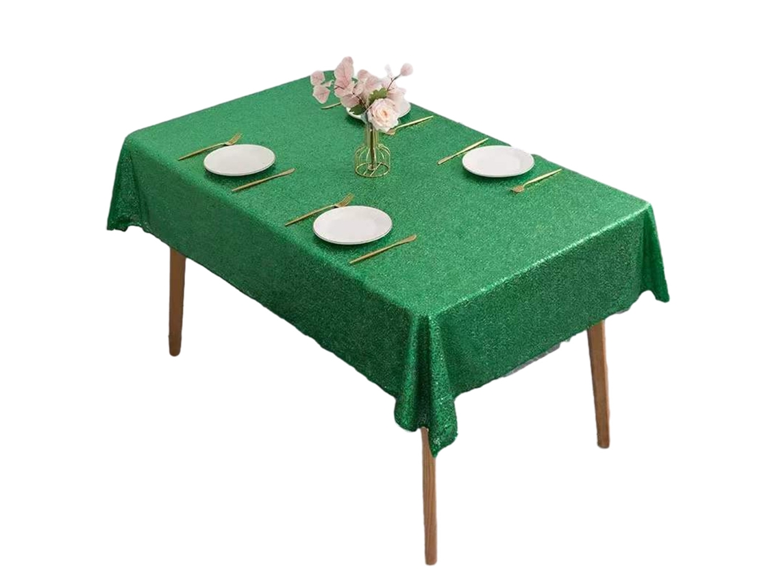 KOFIHETY Toalha De Mesa Retangular Brilhante Com Lantejoulas Para Natal, Casamentos E Festas De Aniversário