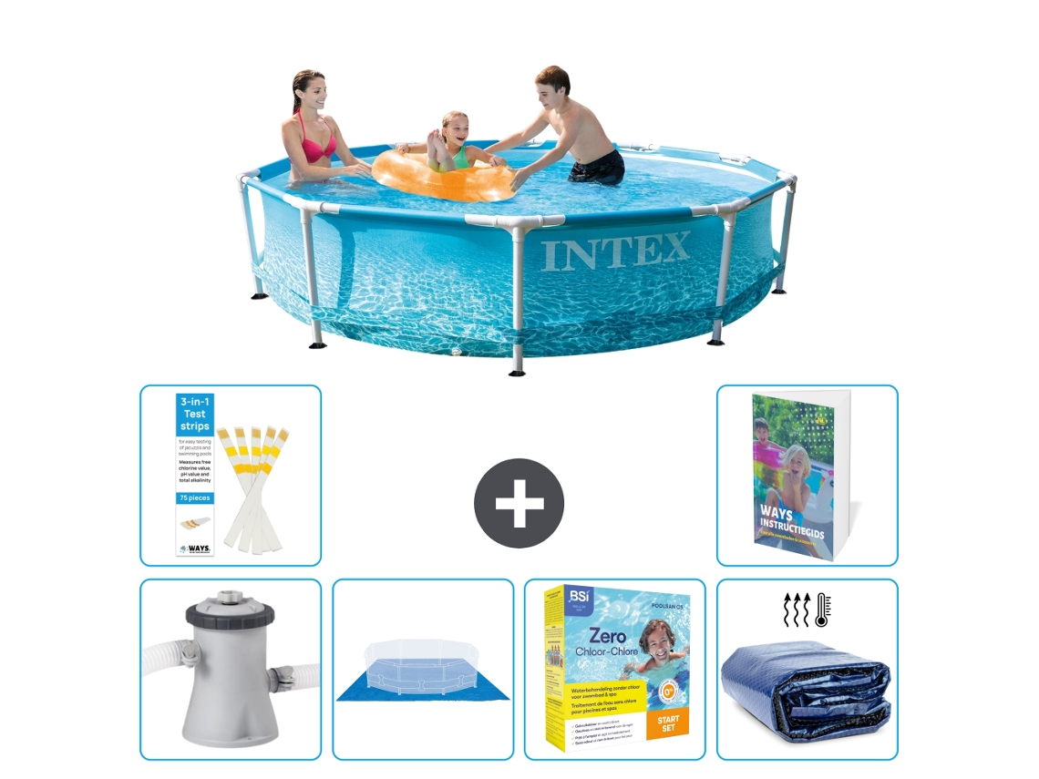 Intex Piscina Com Estrutura Redonda - 305x76 Cm - 7-peças S245