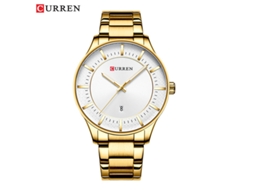 Relógio Masculino MDUG com Pulseira de Aço Inoxidável, Calendário, Mostrador Grande, Estilo Executivo, À Prova D'água (dourado)