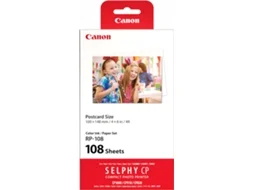 Conjunto Papel e Tinteiro Canon RP-108 (108 Folhas)