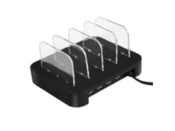 Carregador Usb 4 Portas 4.8a Universal Preto LAXISCREED