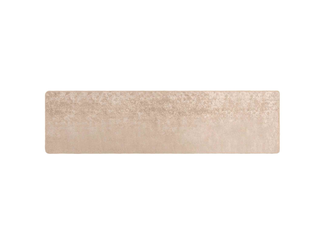 Conjunto 1 Tapete Runner Vidaxl Bege Poliéster (80 X 300 Cm)