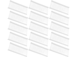 Etiquetas Shineofi 5000 em formato PP transparente para acessórios de vestuário, fácil aplicação e design.