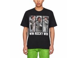 Rockinstone Rocky Movie Run Rocky Run Black Adult T-shirt Size:xxl