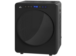 Secadora elétrica 1000W, 3kg, 6 modos, temporizador, aço inox, preto | S/MARCA