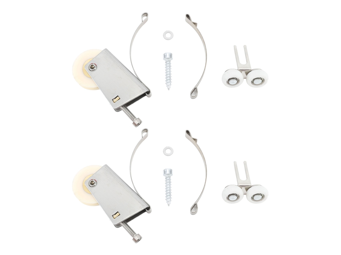 Conjunto de 2 rodas deslizantes Primerox para porta, janela, armário, núcleo de cobre, anti água, aço inoxidável S/MARCA
