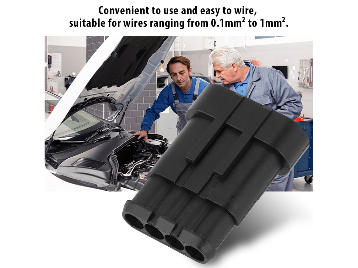 Conector De Fios Automotivos Impermeável De 4 Pinos Com Selo - Laxiscreed