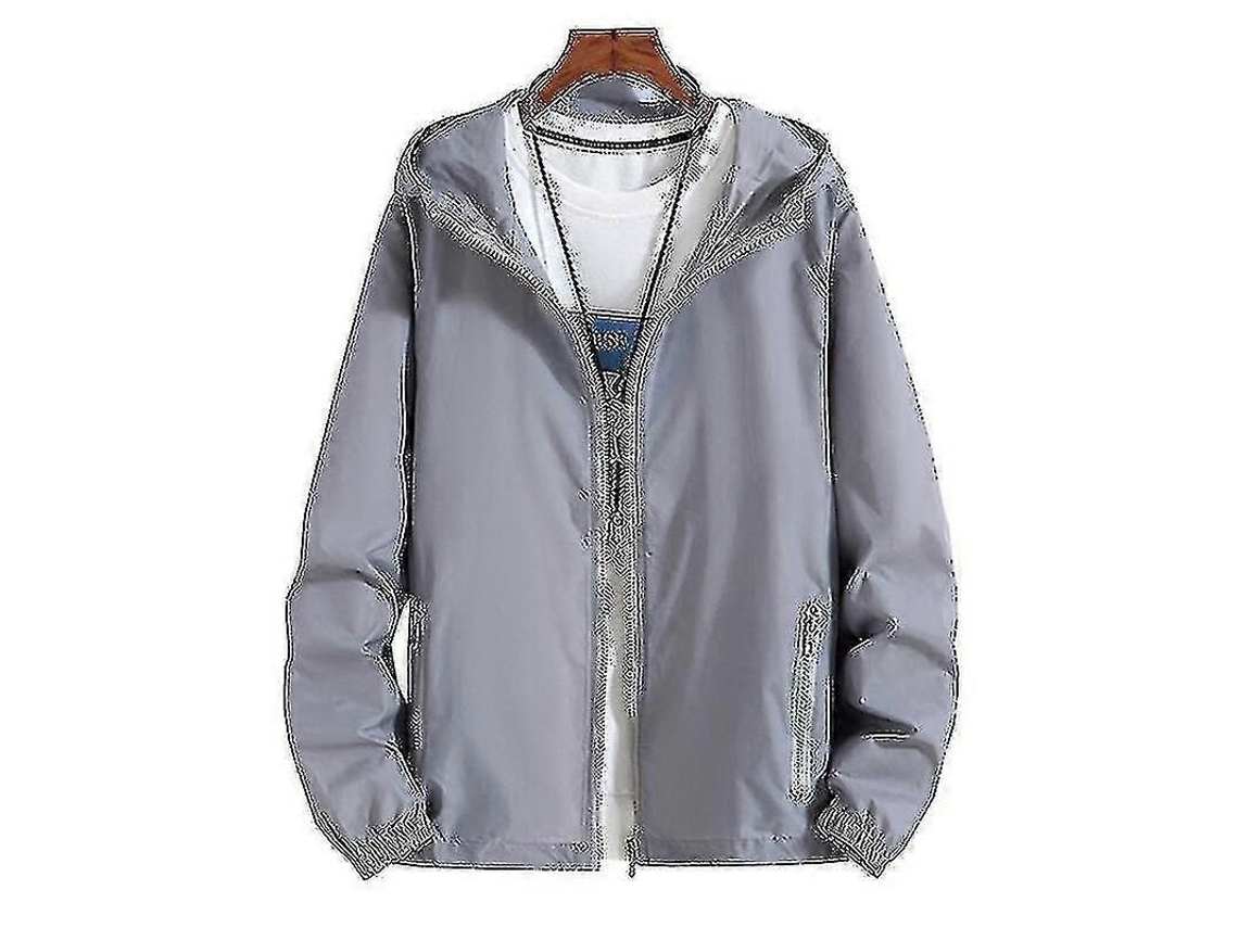 Jaqueta masculina 2026 Plus Size 8XL 6XL Secagem rápida Impermeável FPS Casual Leve para o inverno com capuz e bolsos