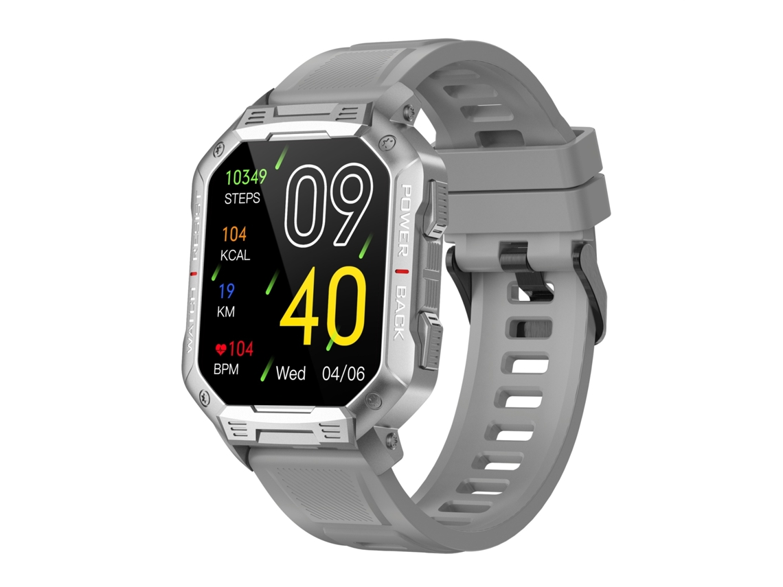 Smartwatch NX3 com tela colorida de 1,83'', suporte para monitoramento de frequência cardíaca/monitoramento de pressão arterial