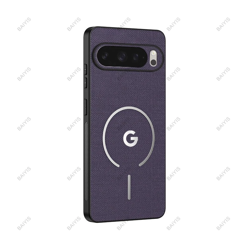 (roxo, Google Pixel 8) Capa Protetora Magnética À Prova De Choque, Compatível Com Carregamento Sem Fio Magsafe.