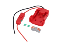 Laxiscreed Adaptador De Bateria De Lítio Com Fusível De 30a E Terminal De Comutador Seguro