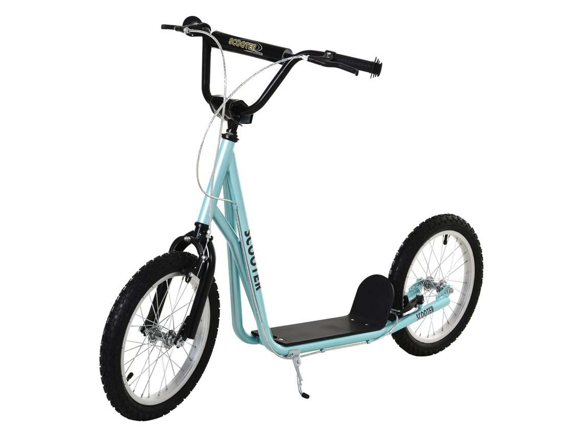 Scooter Infantil Com Altura Do Freio Ajustável Azul Claro Leve-tx
