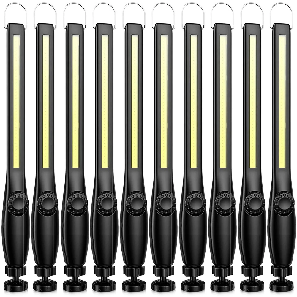 Lanterna de Trabalho Led Cob Magnética Recarregável Via Usb, Lanterna Portátil MDUG (10 Unidades)