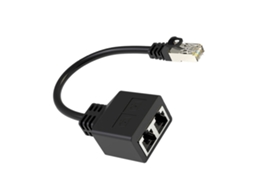 Cabo Divisor Ethernet Rj45 Com Adaptador De Conectores, 1 Para 2 Vias, Plug And Play-aquaforge