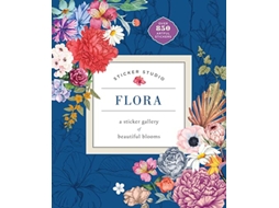 Livro Sticker Studio Flora de Chloe Standish (Inglês - Capa Dura)