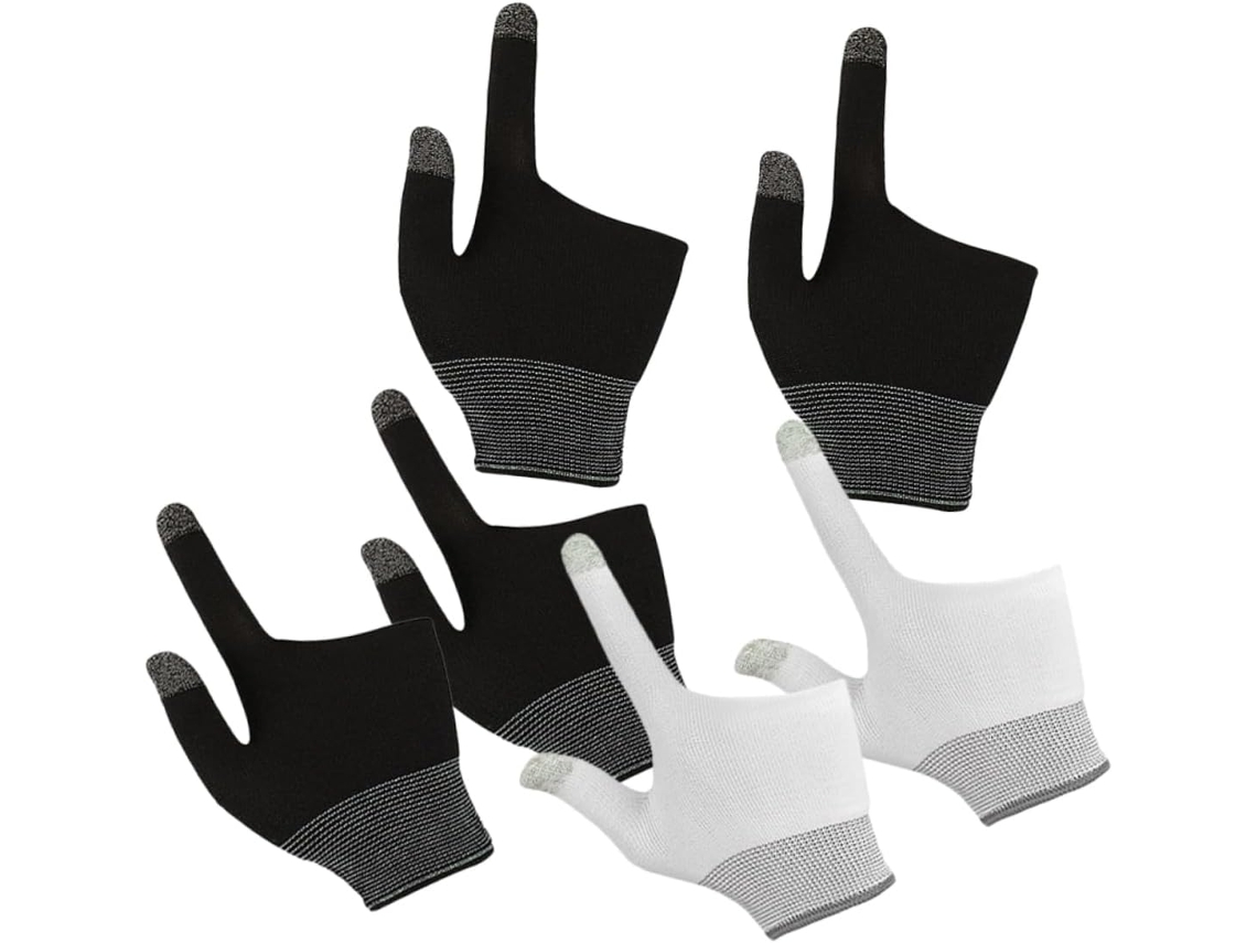 Iplusmile 3 Pares De Protetores Dedo Resistentes Ao Suor Para Jogos Em Dispositivos Móveis Design Antiderrapante E