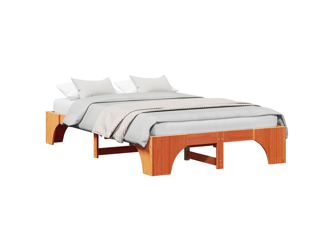 Estrutura da Cama Marrom Cera 120 X 200 Cm MAISON EXCLUSIVE