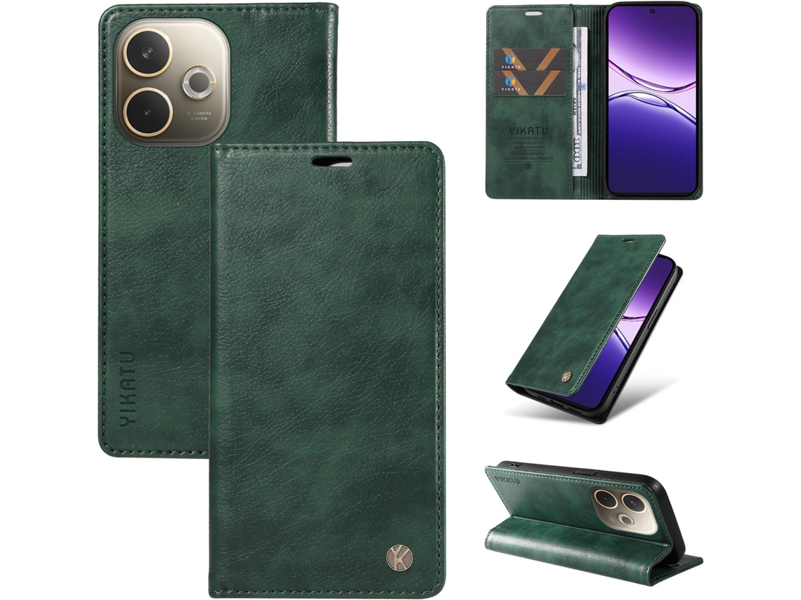 Capa Para Oppo A5 Pro 5g, Capa Carteira Em Couro Pu Resistente A Impactos, Capa Dobrável Tipo Flip À Prova De Choque Com