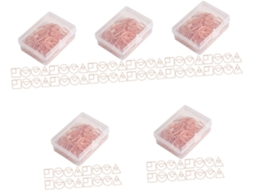 Conjunto De 5 Clipes Papel Em Formato Carta, Material De Escritório, Clipes Arquivos, Clipes Fixação De
