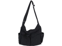 Bolsa De Couro Jeans Para Mulher, Grande Capacidade, Múltiplos Bolsos, Bolsa Transversal Para Viagem E Lazer