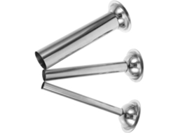 Conjunto Inoomp Com 3 Tubos De Aço Inoxidável Para Embutir Linguiça, Fáceis De Limpar E Seguros, Adequados Para Cozinha