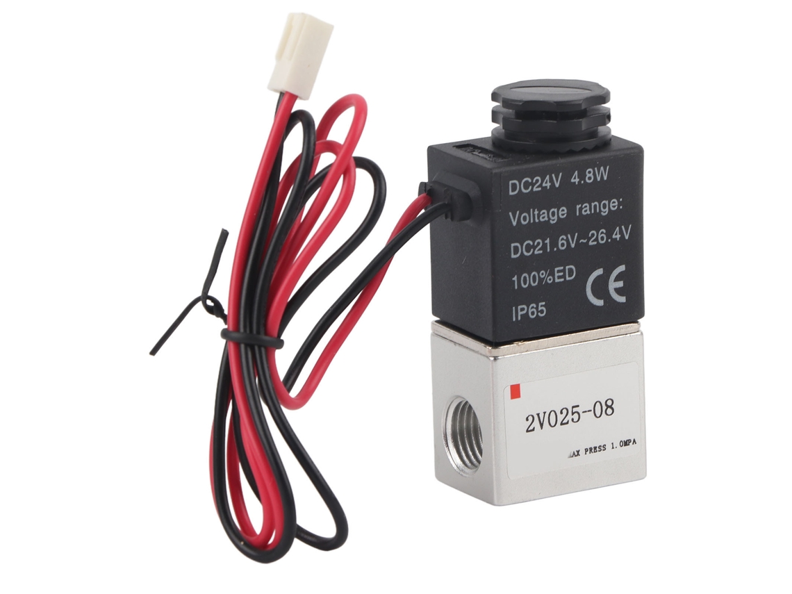 Válvula Solenoide Laxiscreed De Alumínio 2/2 Vias Normalmente Fechada Para Ar E Água