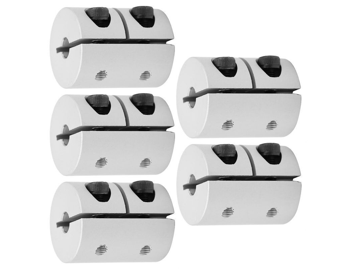 Conjunto de 5 acopladores de eixo em liga de alumínio para impressora 3D, motor servo, passo