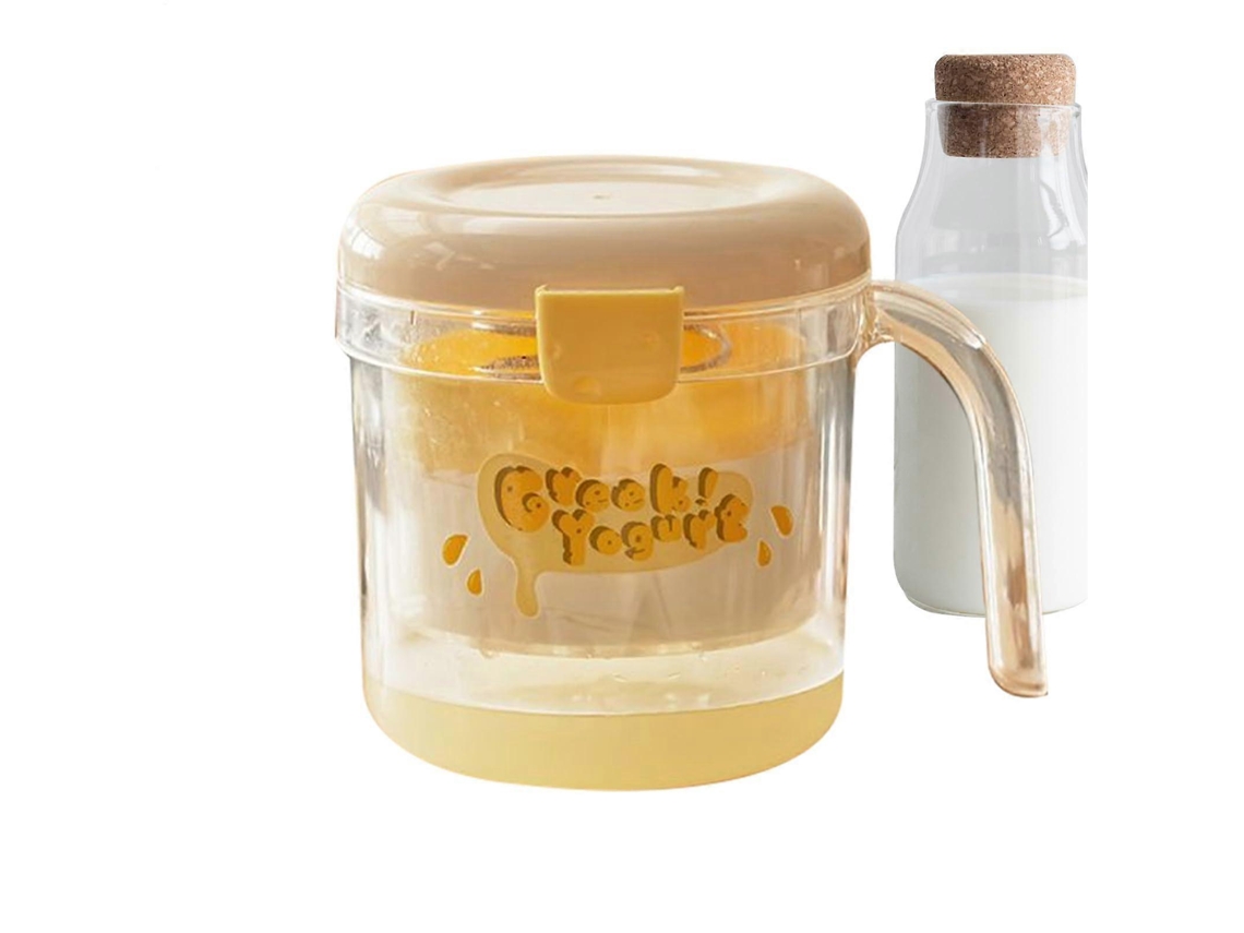 Iogurteira Com Peneira De Malha Fina De Grande Capacidade Para Iogurte Grego Espesso E Separação Rápida Do Soro.
