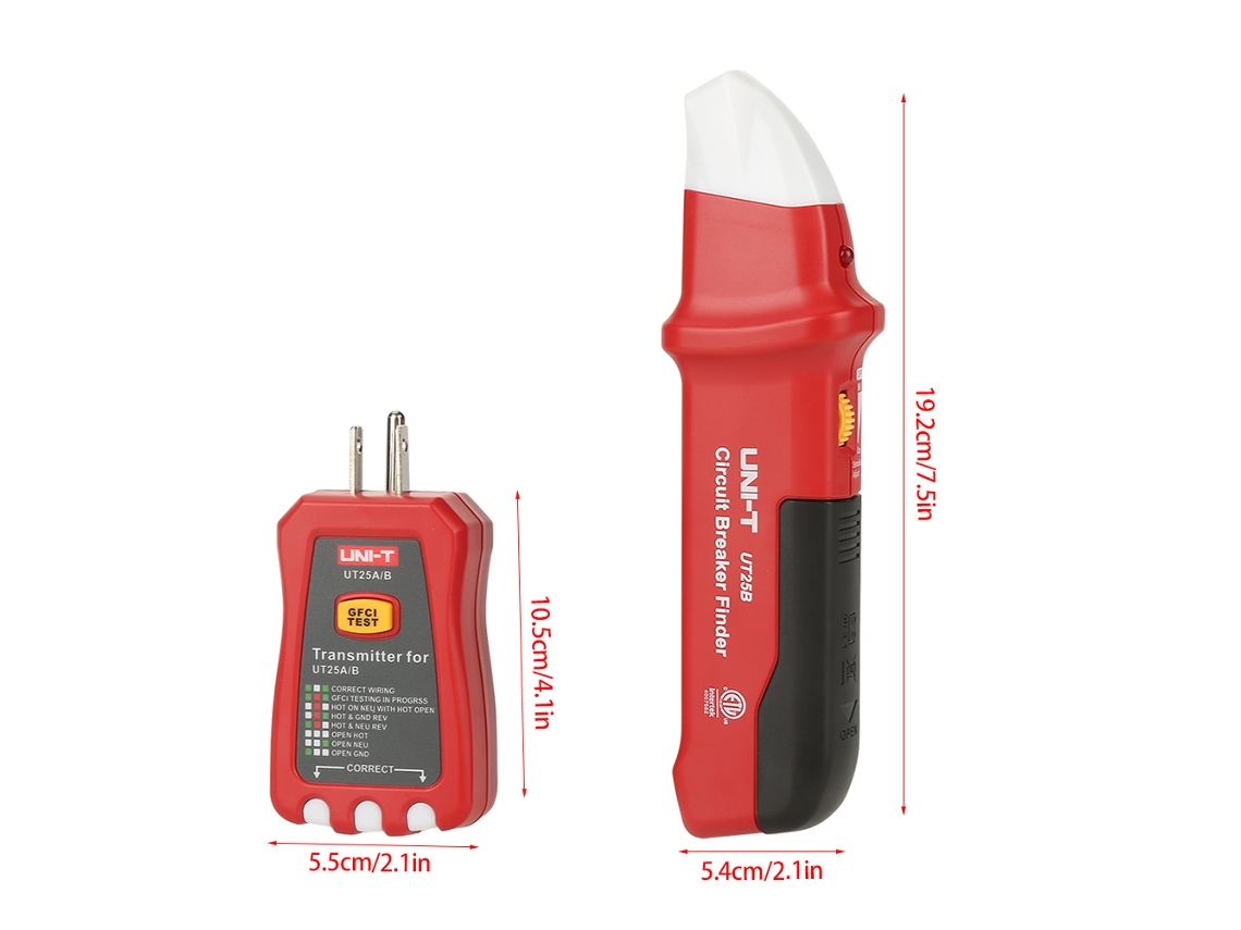 Buscador De Interruptores De Alto Rendimiento Uni T Ut25b Con Indicación Led (enchufe Us)