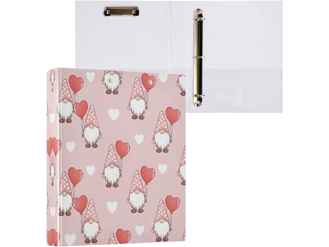 Pasta de Argolas com 3 Furos para Folhas Tamanho Carta , Organizador Fichário Prancheta, Supor (27,9 X 21,6 Cm)
