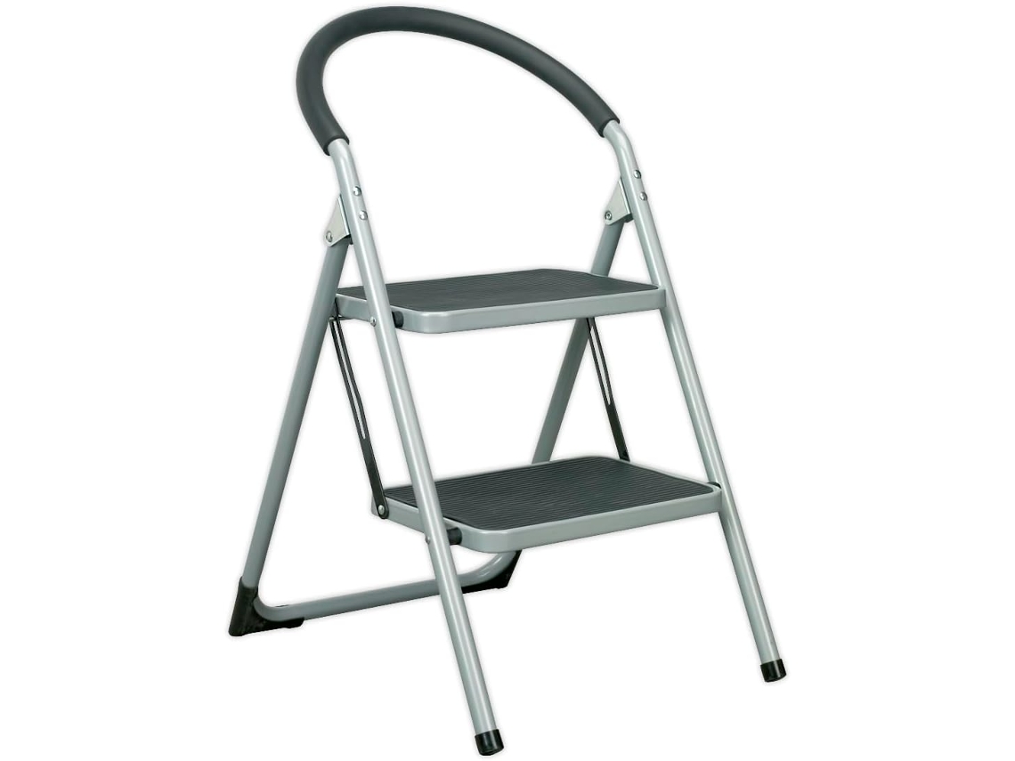 Banqueta De 2 Degraus Asl2, Capacidade De 150 Kg