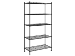 Conjunto 1 Storage Shelf, Storage Shelves Vidaxl Preto Ferro (90 X 35 X 180 Cm)