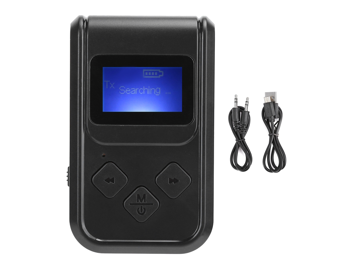 Aetheria adaptador de Áudio Bluetooth 5.0 Receptor Transmissor 2 em 1 com Tela Lcd e Conexão Sem Fio