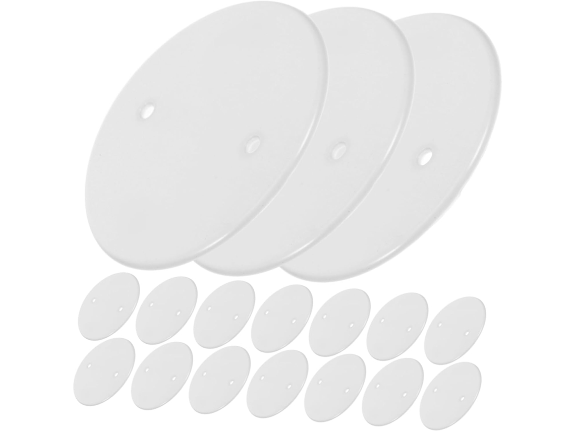 Conjunto De 50 Peças De Placas De Cobertura Plásticas Para Luminárias De Teto.