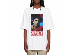Rockinstone Scarface Movie Small White Adult T-shirt Size:l