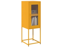 Aparador 36x39x107 cm Acero Laminado en Frío Amarillo Mostaza