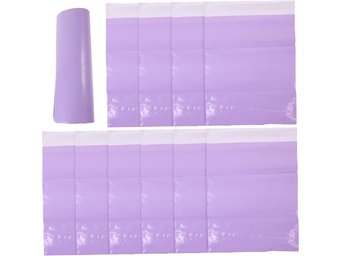 Pacote com 100 envelopes para envio, 25x35cm, impermeáveis, com fecho de velcro, para embalar roupas.