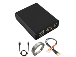 Mini Soldador a Ponto Diy 5 Engrenagens Máquina de Solda a Ponto Portátil Ajustável Bateria de Lítio de Carga Rápida com Caneta de Soldagem Preto
