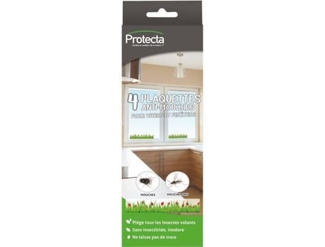 Conjunto de 4 adesivos repelentes de moscas Mouchclac para janelas