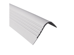 Perfil De Borda De Escada Quest Pvc 40x42 Mm Com Inserção De Segurança, Cinzento, 150 Cm