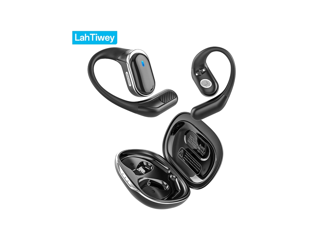 Fone de Ouvido Sem Fio Bluetooth 5.4, Equipado com Microfone de Alta Definição e Bateria com Duração de Até 60 Horas. MDUG (preto)