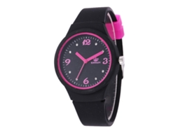 Reloj De Cuarzo Elegante Con Correa De Silicona Unisex Casual Regalo (negro)