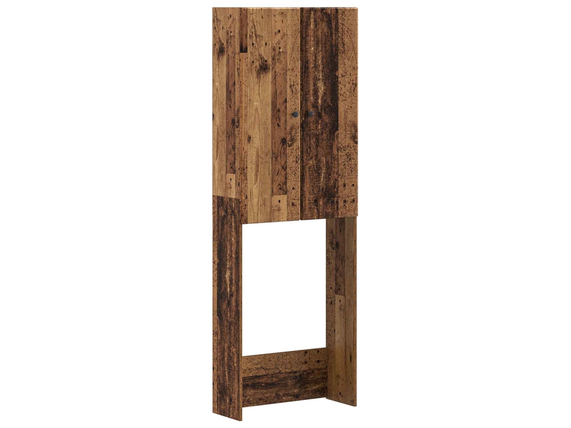 Vidaxl Armário De Banheiro Breda Madeira Antiga 66 X 25,5 X 190 Cm