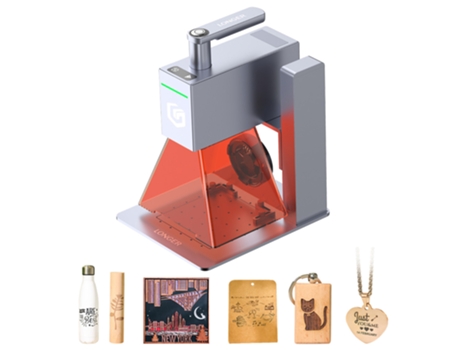 Gravador a Laser LONGER Nano 6W Portátil Lasers de Díodo com Fac Velocidade Ultra-Rápida de 5000Mm/S Precisão de 0.05Mm 100X100Mm
