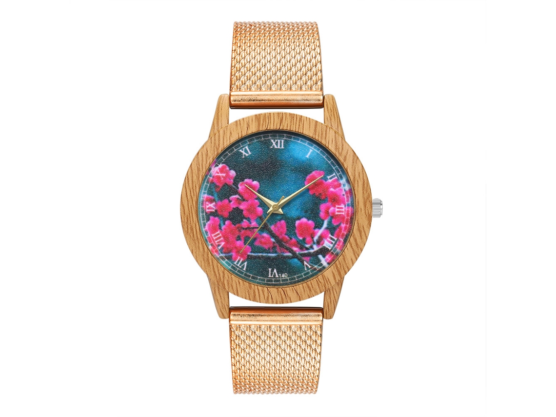Reloj De Cuarzo Unisex Zhoulianfa De Moda Y Ocio Color Oro Rosa