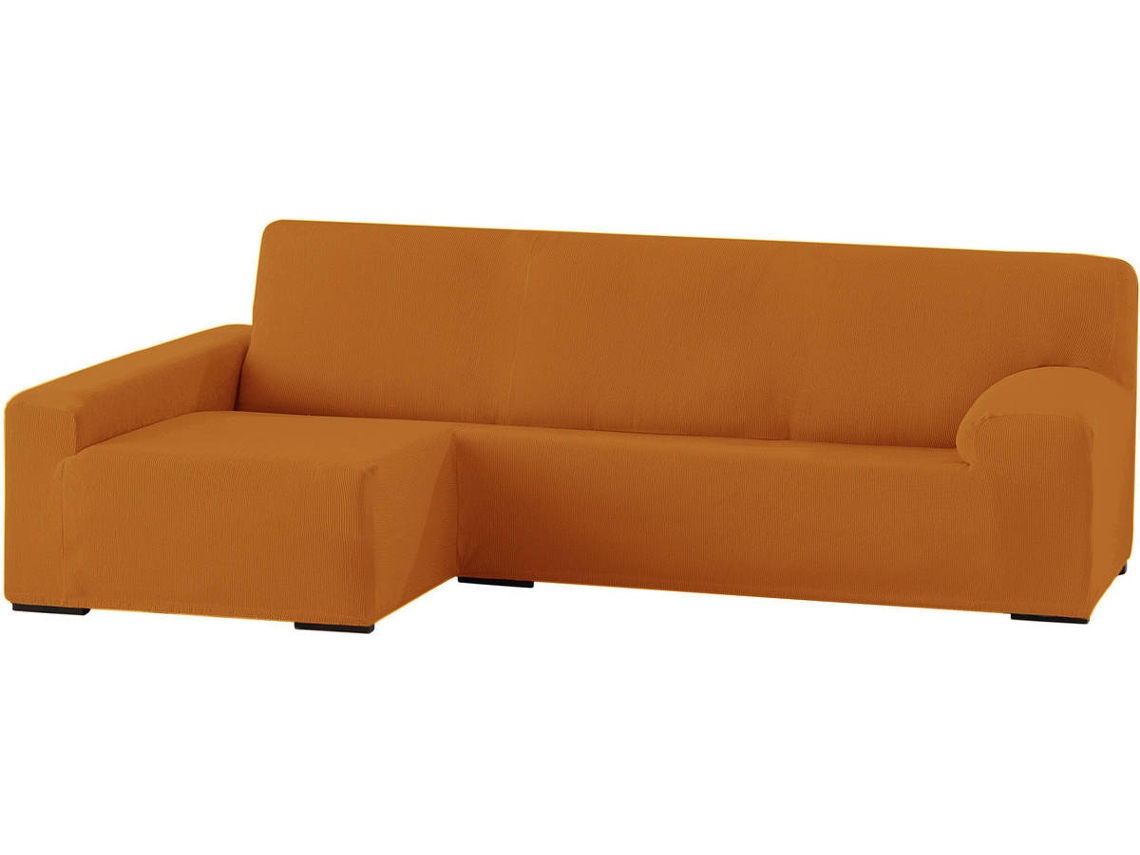 Capa Chaise Longue TODOPARAMICASA Ulises Amarelo (Braço Esquerdo Longo - 250 - 310 cm)